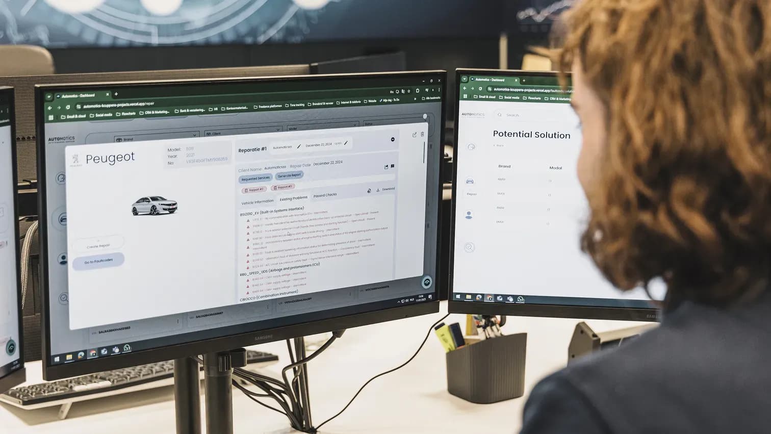 Diagnostics dashboard